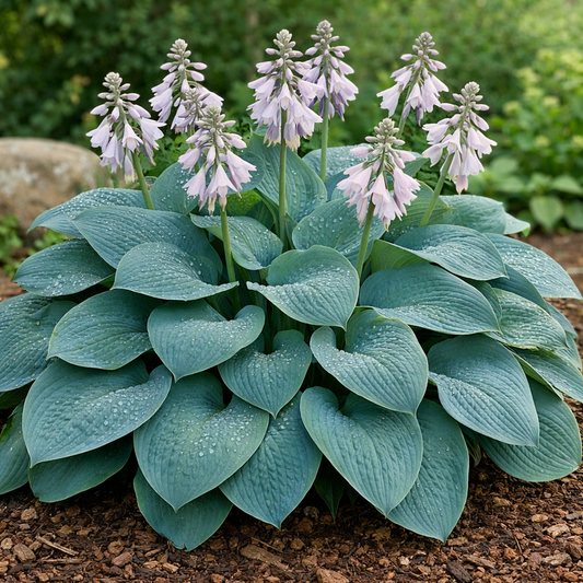 Funkie Hosta sieboldiana 3 Pflanzen Staude blaugrün schattenverträglich